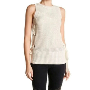 {Lovers + Friends} Short Sleeve Laced Sweater